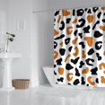 thumbnail image 2 of White and Orange Of Leopard Print Shower Curtain 72"x72" ,Bathroom Decorative Shower Curtains Set with 12 Hooks,Modern Waterproof Washable Shower Curtain, 2 of 6