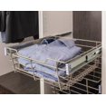 thumbnail image 4 of Hardware Resources Pob1-161711 11" Tall Heavy Duty Pull Out Wire Closet Basket - Chrome, 4 of 4