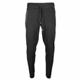 thumbnail image 2 of RiverBlue Men's Black Fleece Jogger Sweatpants with Zipper Pockets, Elastic Hemmed Cuff Bottoms and Rope Cord Drawstring,, 2 of 8