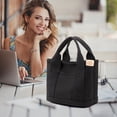 thumbnail image 3 of Bolso tote de lona con correa cruzada – Bolso de hombro ligero con múltiples bolsillos para mujer, ideal para el día a día, el trabajo o las compras, con un compartimento espacioso y confecciona, 3 of 6