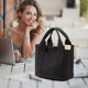 thumbnail image 3 of Bolso tote de lona con correa cruzada | Bolso de hombro ligero con múltiples bolsillos | Bolso tote de uso diario para el trabajo y las compras para mujer | Bolso casual para viajes, 3 of 8