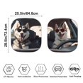 thumbnail image 4 of Jeiento Funny Husky Windshield Sunshade Car Front Sunshade Blocks Sun Visor Foldable Front Window Cover Sun Visor Keep Your Vehicle Cool Fit Car Front Window for Trucks SUV Van, 4 of 7