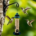 thumbnail image 3 of Gorgero Tube Wild Bird Feeder, 2.5 lb Capacity Songbird Tube Feeder,  Hanging Bird Seed Feeder for Attracting Birds, Green, 3 of 9