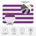 thumbnail image 4 of Purple Stripes Doormat Outdoor Entrance 18"x30", Simple Purple White Texture Absorb Moisture Dirt Door Mats, Non-Slip Rubber Backing Floor Mats Indoor, Low-Profile Front Door Rugs, 4 of 9