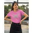 thumbnail image 2 of Butterfly Daisy Free Soul T-Shirt Women -Image by Shutterstock, Female Large, 2 of 4