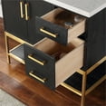 thumbnail image 3 of Wildy 36" Single Bathroom Vanity Set in Black Oak without Mirror, 3 of 8