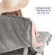 thumbnail image 4 of Funda para Tumbona Americana de Lino Suave 86x32 pulgadas Gris Terry, 4 of 7