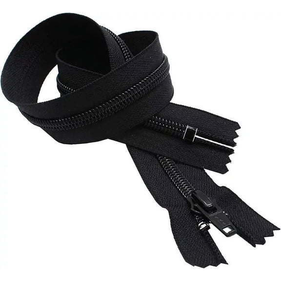 18" Boot Zipper YKK #5 Nylon Coil ~ Closed End ~ YKK Color 580 Black (1 Zippers/Pack)