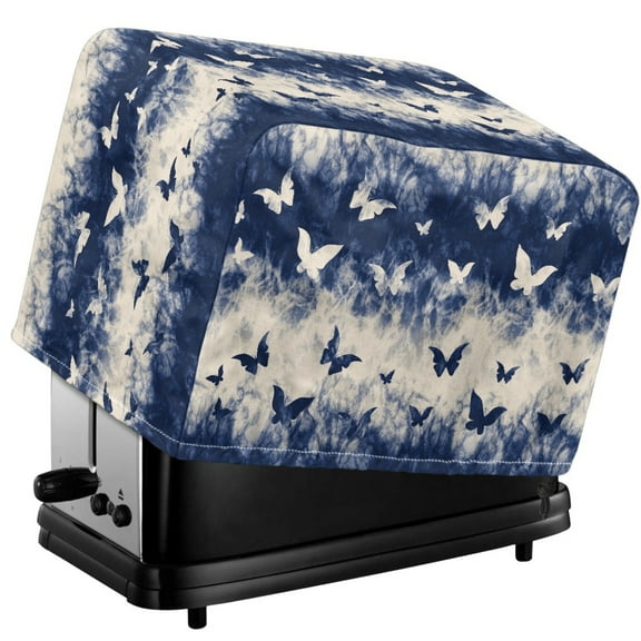 Xixirimido Butterfly and Tie-dye Print Toaster Cover, Dust Proof Cover for Kitchen Small Appliance with Drawstring Toaster Protector Cover Kitchen Accessories, for 2 Slice