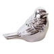 thumbnail image 4 of 2 juegos de pájaros de cerámica esmaltados en plata, estatua de pájaro de , decoración para hogar, Mini adornos de pájaro, 4 of 9