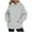 Gray, variant on BLCHUNen Womens Sweatshirts Casual Hooded Pullover Zipper Long Sleeve Tops with Pockets Workout Gym Sports Fall Tops