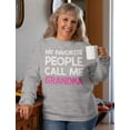 thumbnail image 3 of Tstars Womens Best Gift for Mother's Day Shirts My Favorite People Call Me Grandma Cool Cute Gift for Grandma Shirt for Mom Gift for Nana Birthday Mothers Day Gift Women Sweatshirt, 3 of 7