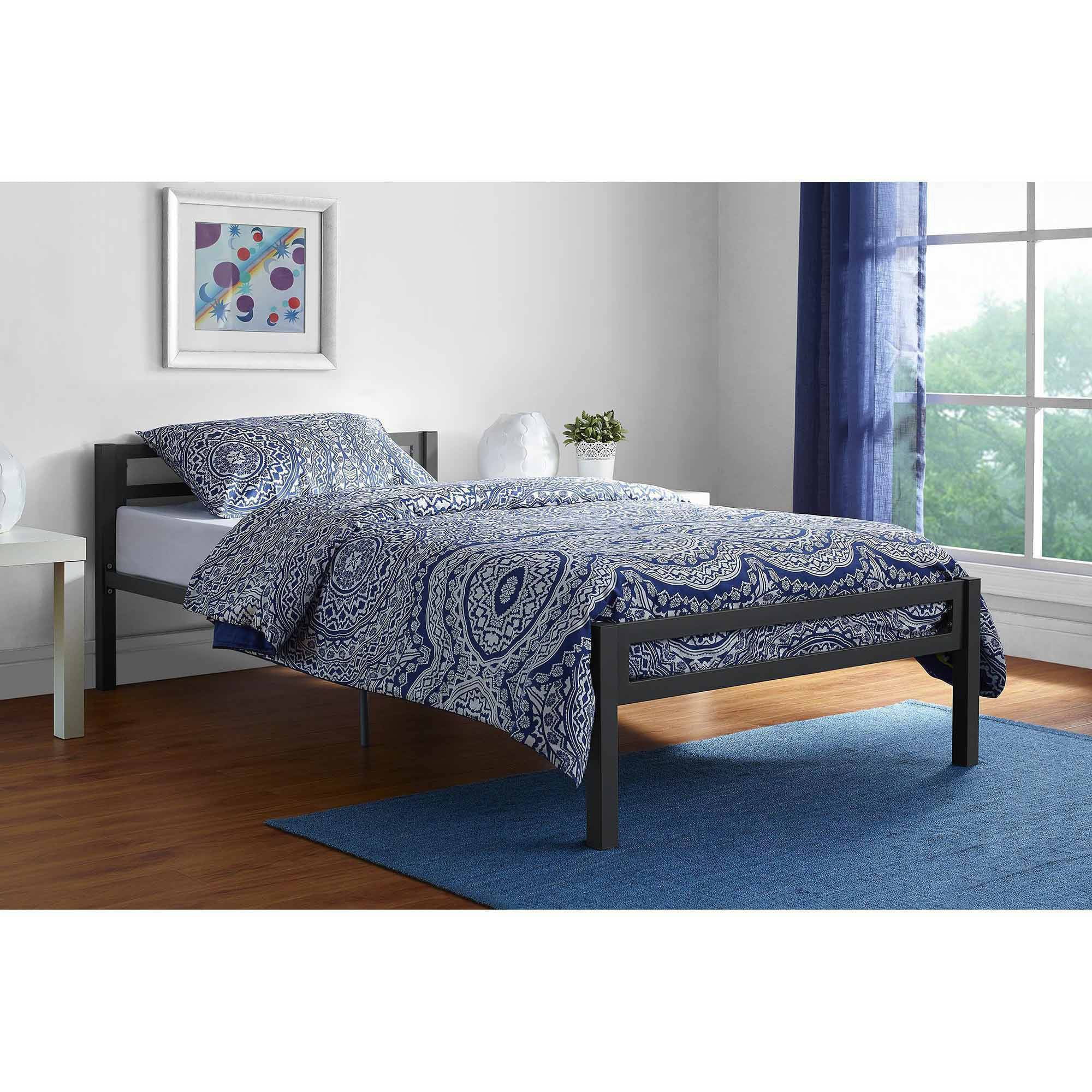 Mainstays Premium Metal Bed Twin Size Multiple Colors Com