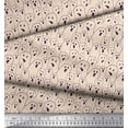 thumbnail image 3 of Soimoi Polyester Crepe Fabric Ghost Halloween Printed Fabric 1 Yard 52 Inch Wide, 3 of 3