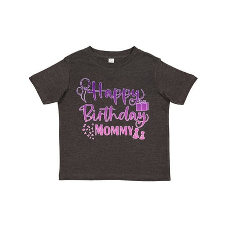 

Inktastic Purple Happy Birthday Mommy Gift Toddler Boy or Toddler Girl T-Shirt