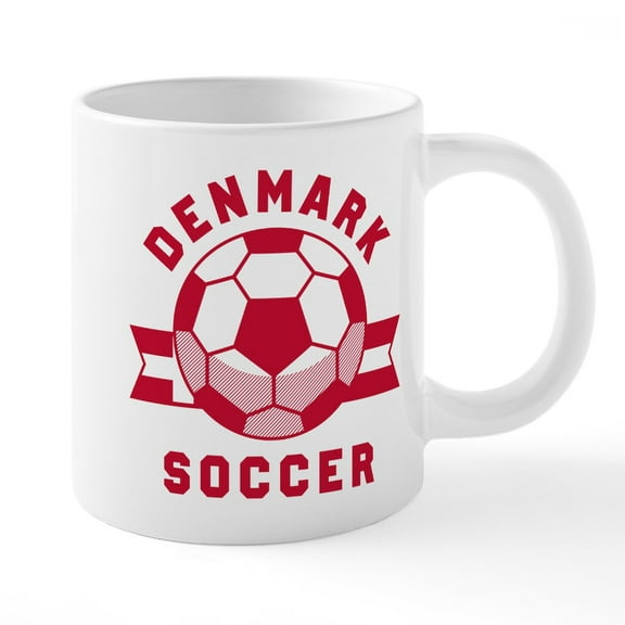 CafePress - Denmark Soccer Mugs - 20 Oz White Ceramic Mega Mug