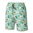 thumbnail image 5 of Kdxio Horse And Flower Pattern Mens Casual Shorts - Drawstring Summer Beach Sports Shorts for Men, 5 of 9