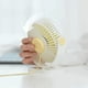 thumbnail image 5 of Mini ventilador de escritorio USB, ventilador personal de mesa, enfriador de aire, potente ventilador de viento Blanco, 5 of 9