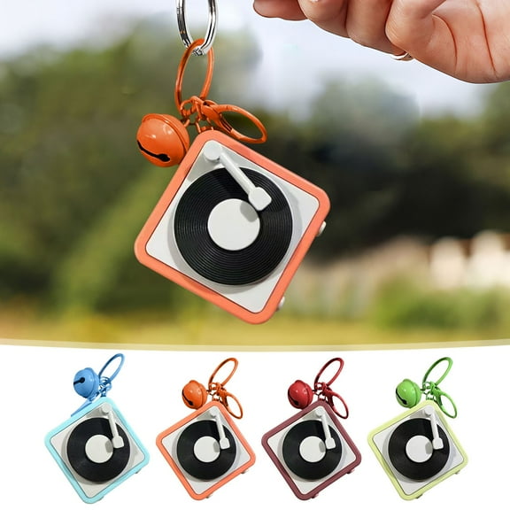 Latrodar Mini Tape Recorder Keychain Retro Recorder Keychain Cassette Player For Music Playback Portable Keychain Pendant Decorative Tape Player Surprise Keychain First Home Must Haves Green Plastic