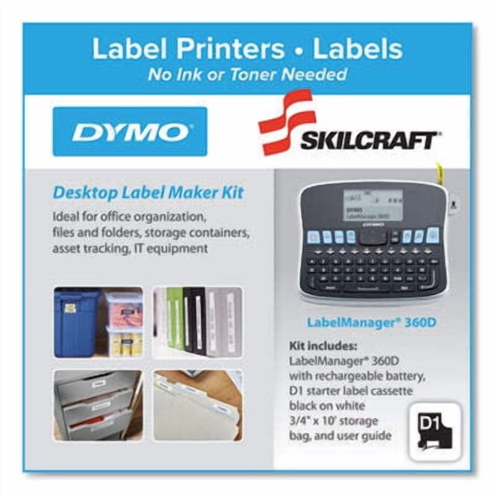 SKILCRAFT LabelManager 360D Electronic Label Maker