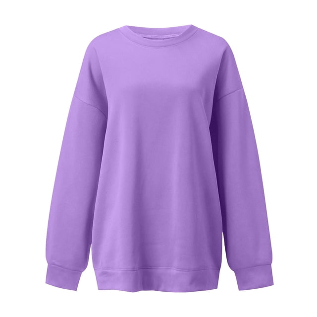 EHQJNJ Sweat à Demi-Zip pour Femmes, Mode à Manches Longues, Col Rond, Pull Décontracté, Chemise Tendance Automne