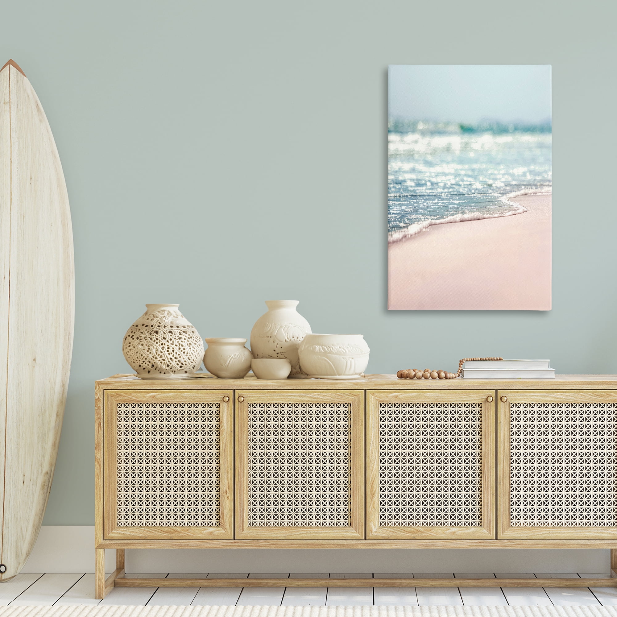 Stupell Industries California Summer Waves Nautical & Beach Photography Wrapped Canvas Art Print Wall Art, 30 x 45