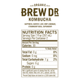 Brew Dr. Kombucha, Superberry Organic Kombucha 14 oz bottle