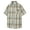 Yellow a2, variant on Mens Button Down Shirts Lapel Collar Pocket Short Sleeve Casual Stylish Plaid Loose Fit Tees Soft Breathable Summer Tops