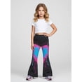 thumbnail image 2 of Girls Premium Pants Slim-Fit Wide Leg Flare Leggings Cute Trousers for Little Girls Age 3-10, 2 of 6