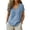#112-Light Blue, variant on Craaazy Women's Casual Breathable Cotton Linen Fashion Loose Solid Color Short-Sleeved Spring Summer Vacation Clothes Gifts