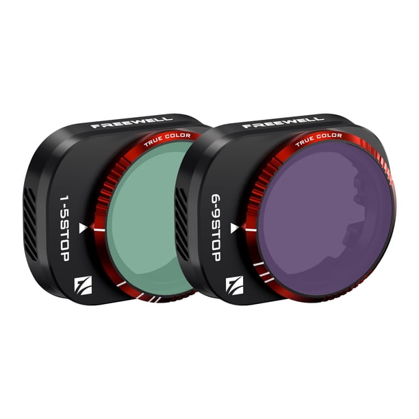 Filtros de lente de cámara FREEWELL Variable ND VND1-5 Stop, VND6-9 Stop, paquete de 2, compatibles con Mini 4 Pro