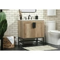 thumbnail image 2 of Elegant Decor Eugene 30" Aluminum MDF Single Bathroom Vanity in Natural Oak, 2 of 8