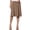 Camel, variant on Joernso Women's Knee Length Skirt Summer Casual High Waisted Flared A-Line Skirt Stretchy Simple Foldover Midi Skirt