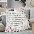thumbnail image 4 of Mom Gifts - Best Mom Gifts Throw Blanket 50”x60”, Gifts for Mom Birthday, Best Mom Ever Gifts, Gift Ideas for Mom Mothers Day Christmas Valentine''s Day, 4 of 6