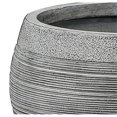 thumbnail image 4 of LuxenHome Gray Pottery-Style 11.75-inch Round MgO Planter, 4 of 5