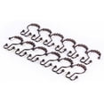 thumbnail image 2 of Shower Curtain Hooks, Stainless Steel, Set of 12, Black, 2 of 3