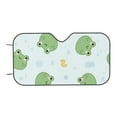 thumbnail image 7 of Picia Kawaii Frogs Curved Windshield Sunshade Accordion Folding Style Auto Shade for Car Truck SUV Van Blocks UV Ray Sun Visor Protector -Small, 7 of 7