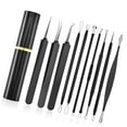 thumbnail image 3 of Pimple Removal Kit, Carbon Steel , Portable Blackhead Extractor With Aluminum Case, 10 In 1, Anti Slip Design, 3 of 8