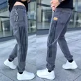 thumbnail image 5 of Pantalones vaqueros de gran tamaño para hombre con bolsillos, pantalones vaqueros para hombre, ropa de otoño, ajustados, negros, tallas grandes, moda coreana, suave y de lujo, 5 of 5