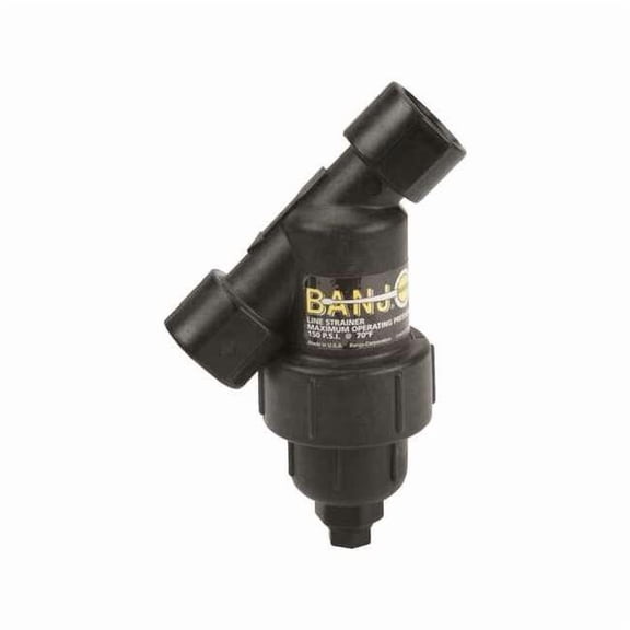 Banjo Y Strainer, 3/4" Pipe, FNPT x FNPT, Polypropylene, 150 psi LS075-40