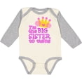 thumbnail image 3 of Inktastic I'm the big sister to twins. Girls Long Sleeve Baby Bodysuit, 3 of 5