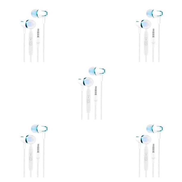 Matsuzay Tablet Laptop Auricular con cable Portátil Jogging Camping Viajar en la oreja Auriculares Escuchar música 3.5mm Ejercicio Auriculares Type5 NO5