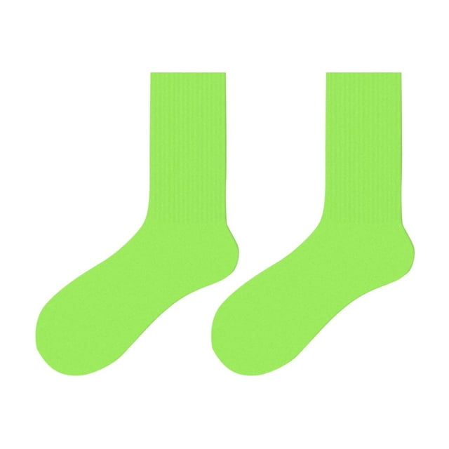 LckLvx Womens Crew Socks Casual Athletic Lightweight Breathable Socks Solid Color Mid Calf Socks