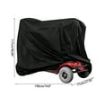 thumbnail image 2 of EUWBSSR Waterproof Mobility Scooter Cover Wheelchair Storage Cover Heavy Duty 190D Oxford Fabric Rain Protector from Dust Dirt Snow Sun Rays,Black, 2 of 11