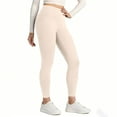 thumbnail image 4 of Butt Lifting Leggings for Women Tummy Control Elastic High Waisted Yoga Pants Soft Workout Leggings Slim Athletic Joggers Beige XL, 4 of 6