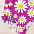 thumbnail image 4 of TOWED22 Girls Swimsuits Kids Bathing Suit One Piece Swimwear with UPF 50+ Cute Hot Pink,3-4 Y, 4 of 5