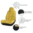 thumbnail image 6 of Honeii Fast Food 1 for Car Seat Covers Full Set, Seat Covers for Cars, Car Seat Protector Waterproof, Leather Car Seat Cushion-1, 6 of 9