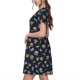 thumbnail image 2 of Balery Fast Food Vestidos sueltos de manga corta para mujer, vestidos de verano 2025, vestidos casuales de corte A con vuelo., 2 of 6
