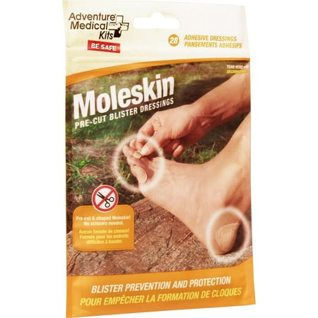 Pre-Cut and Shaped Moleskin Blister Dressing (28-Count)