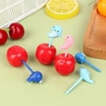 thumbnail image 6 of 8pcs/set Cute Dolphin Fruit Fork Kids Snack Dessert Decoration Forks Toothpick Lunch Salad Decoration Cake Picks, 6 of 19